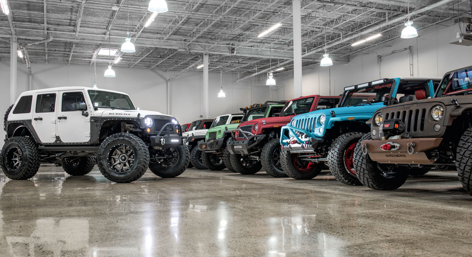 Jeeps showroom